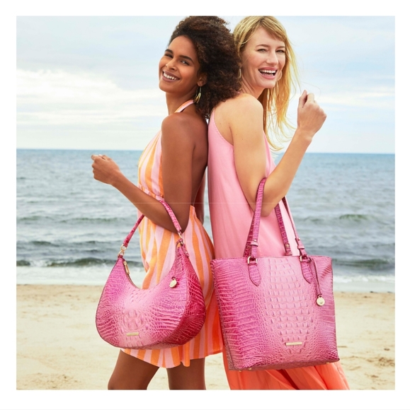 ๐ฅณ๐HOST PICK!๐๐ฅณ ๐๐ BRAHMIN ELLEN HIBISCUS OMBRE TOTE ๐๐ - Picture 2 of 9